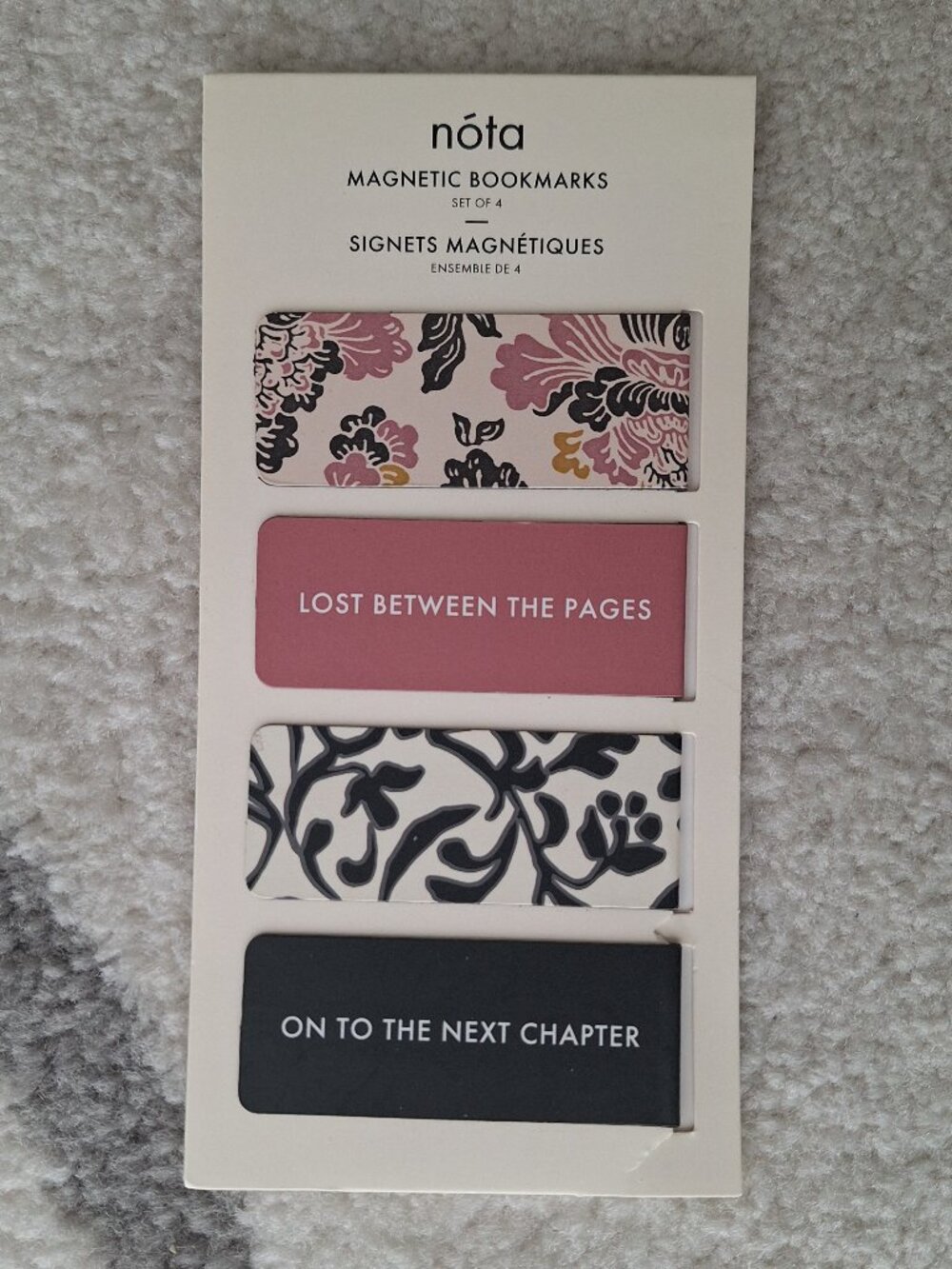 NEW Magnetic Bookmarks Indigo 4 Pack